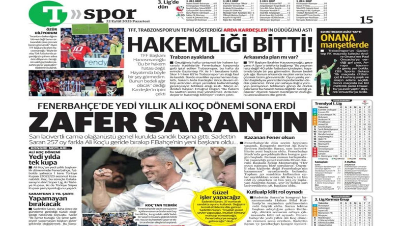 Ali Koç Gitti Sadettin Saran Geldi Ne Fayda! Fenerbahçe Yine Bildiğimiz Gibi: Süper Lig’de Büyük Kayıp - Resim: 5