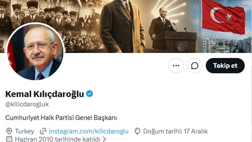Kılıçdaroğlu'nun X Hesabında Dikkat Çeken Değişiklik - Resim : 1