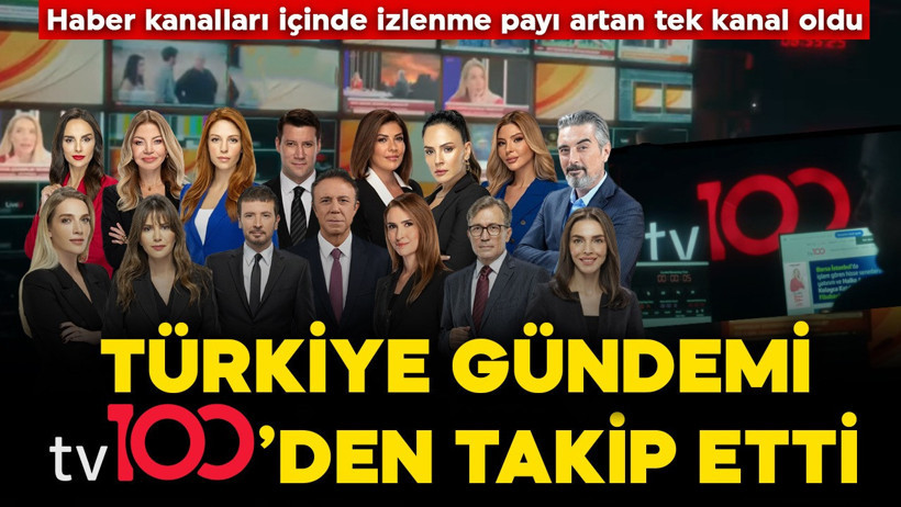 Haber Kanalları İçinde İzlenme Payı Artan Tek Kanal tv100 Oldu - Resim : 1