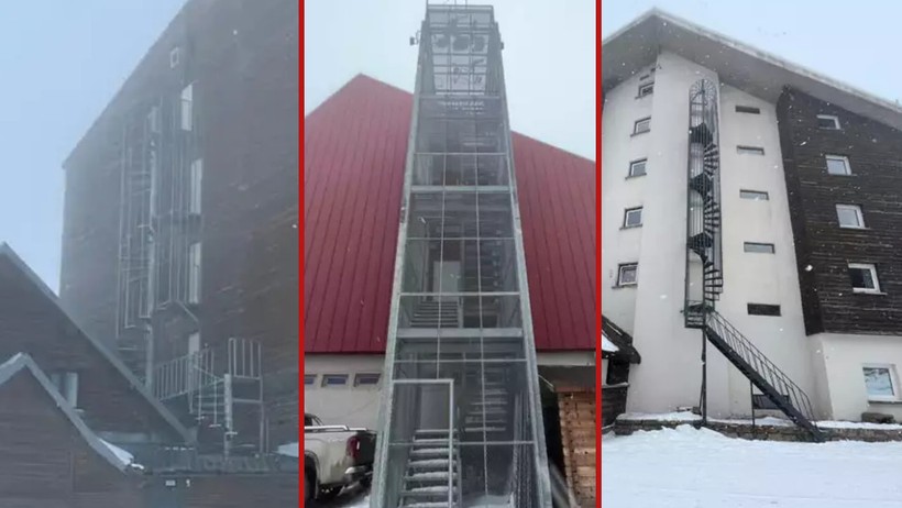 Bolu'da Kahreden Yangın Merdiveni Skandalı, Komşularından Bile Ders Almamışlar - Resim : 1