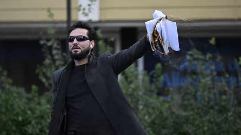 Provokasyona Doymadı! Kuran Yakan Ramus Paludan'dan Türkiye Büyükelçiliği Önünde Skandal Eylem - Resim : 2