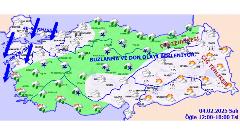 Meteoroloji Alarm Verdi: Karla Karışık Yağışa Dikkat! - Resim : 3