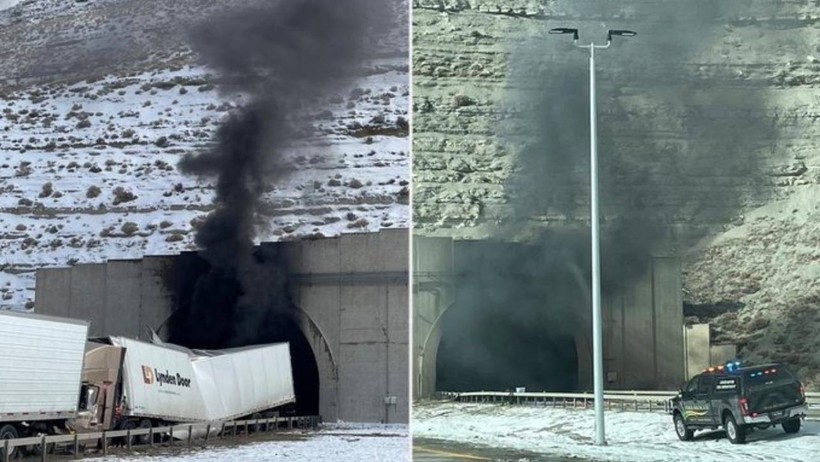 ABD'de Tünelde Feci Kaza! 2 Kişi Öldü, Mahsur Kalanlar Var - Resim : 1