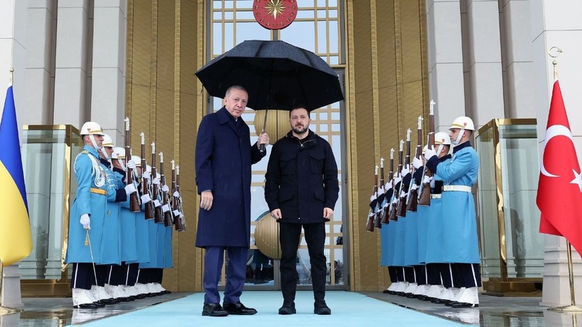 Cumhurbaşkanı Erdoğan ile Zelenskiy Görüşmesi Başladı - Resim : 1
