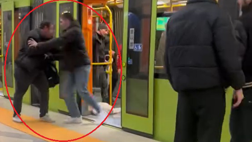 Bursa'da Metroda Korku Dolu Anlar... Yaka Paça Dışarı Attılar - Resim : 2