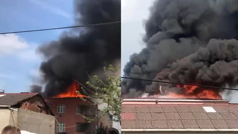 Avcılar’da Bir Binada Yangın! Dumanlar Gökyüzünü Kapladı - Resim : 1