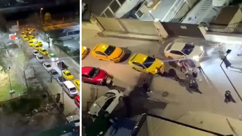 Yurt Önünde Levyeli Dehşet! Taksiciler Öğrencilere Saldırdı - Resim : 1