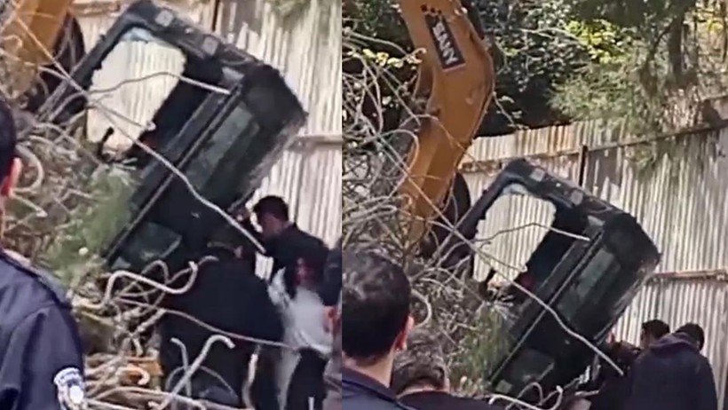 İstanbul’da Korkunç Kaza! Operatör Kullandığı Kepçeyle 5. Kattan Düştü - Resim : 2