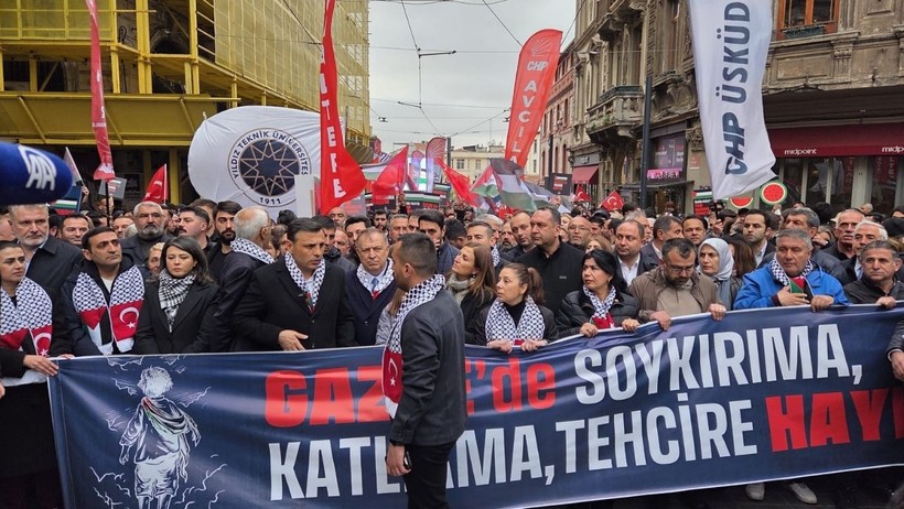 CHP'den Filistin İçin Eylem! Özgür Çelik: 'Yaşasın Özgür Filistin' Demeye Devam Edeceğiz - Resim : 1