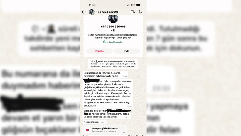 Minguzzi Ailesinin Avukatı Rezan Epözdemir ve Eşine Yine Ölüm Tehdidi: 'Kafana Mermi Gelir' - Resim : 2