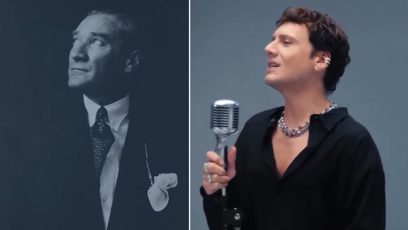 Aleyna Tilki ve Edis’ten Sosyal Medyada Fırtına Estiren Sürpriz Düet! Atatürk Detayına Beğeni Yağdı - Resim : 1