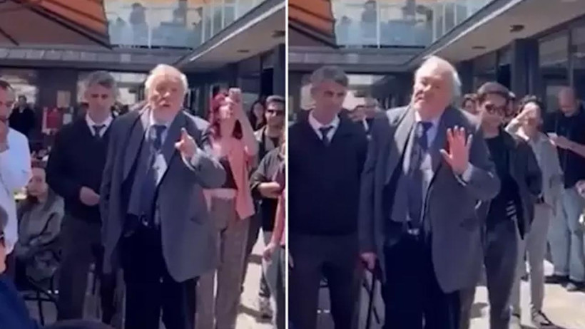 ‘Nurettin Yıldız’ Protestosu Galatasaray Üniversitesi’ne Sıçradı! İlber Ortaylı Öğrencilerle Tartıştı - Resim : 1