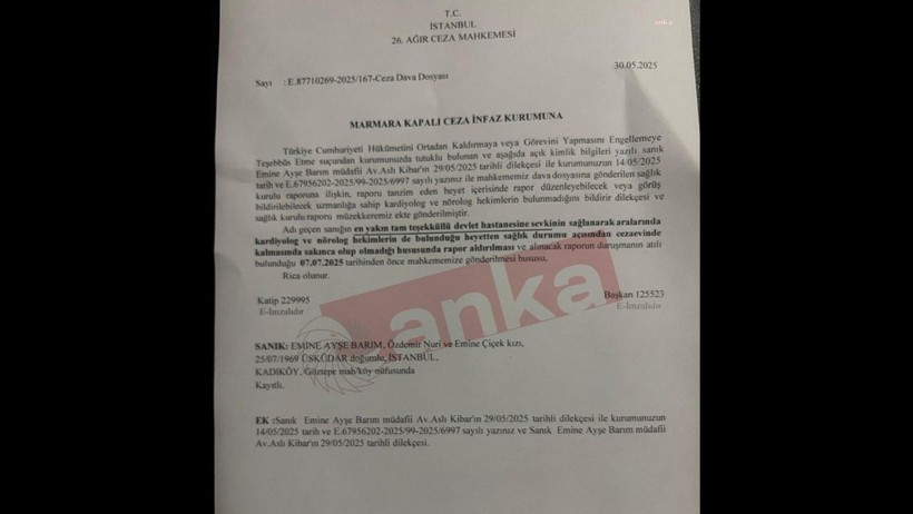 Mahkemeden Ayşe Barım İçin Yeni Talep: Rapor Alınacak - Resim : 1