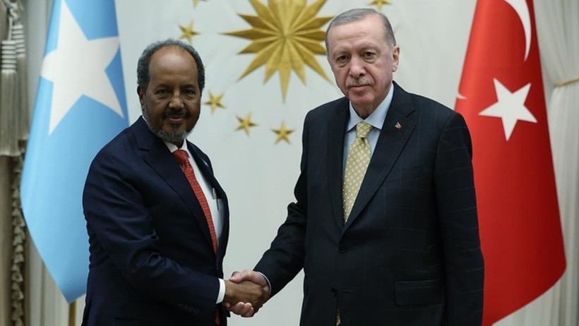 Cumhurbaşkanı Erdoğan, Somali Cumhurbaşkanı Mahmud ile Görüştü - Resim : 1