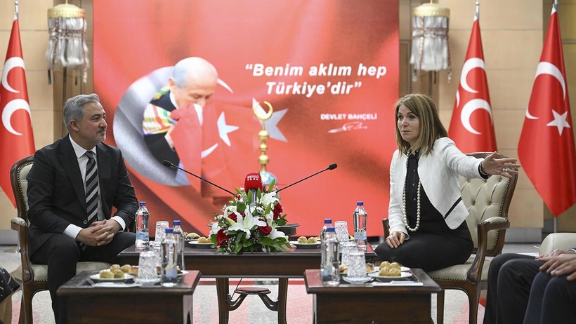 DEM Parti ve MHP'nin Bayramlaşma Ziyaretinde 'Terörsüz Türkiye' Mesajı - Resim : 1