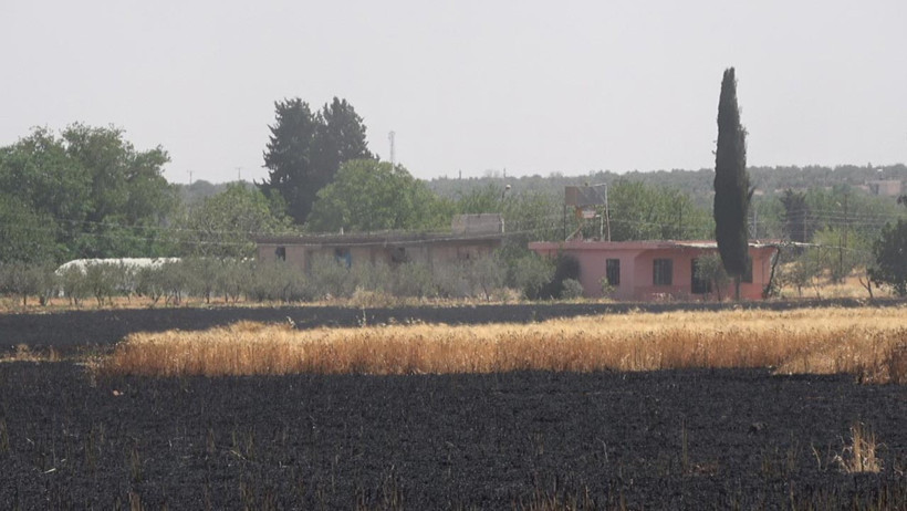 Kilis’te Buğday Tarlasında Yangın! 150 Dönüm Alan Zarar Gördü - Resim : 1