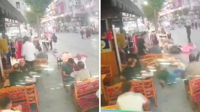 Kafeye Motosiklet Daldı: Saniyelerle Facia Atlatıldı! - Resim : 1