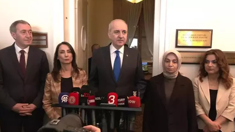 DEM Parti Grup Başkan Vekillerinden Numan Kurtulmuş’a Sürpriz Ziyaret - Resim : 3