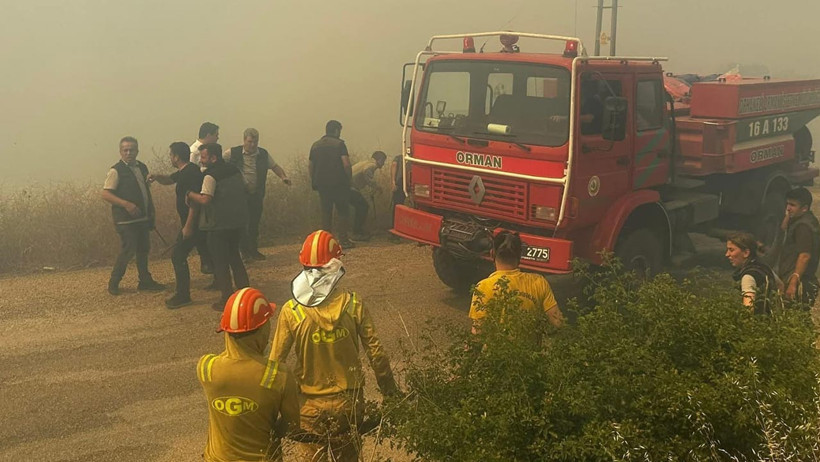 Bursa'da Orman Yangını: Saatler Sonra Söndürüldü - Resim : 1