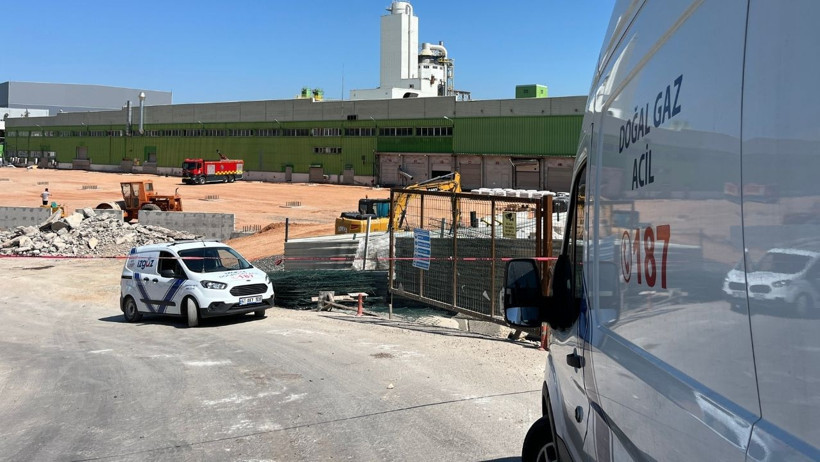 Kocaeli'de Panik Anları: Doğal Gaz Borusu Delindi, Fabrika Tahliye Edildi - Resim : 1