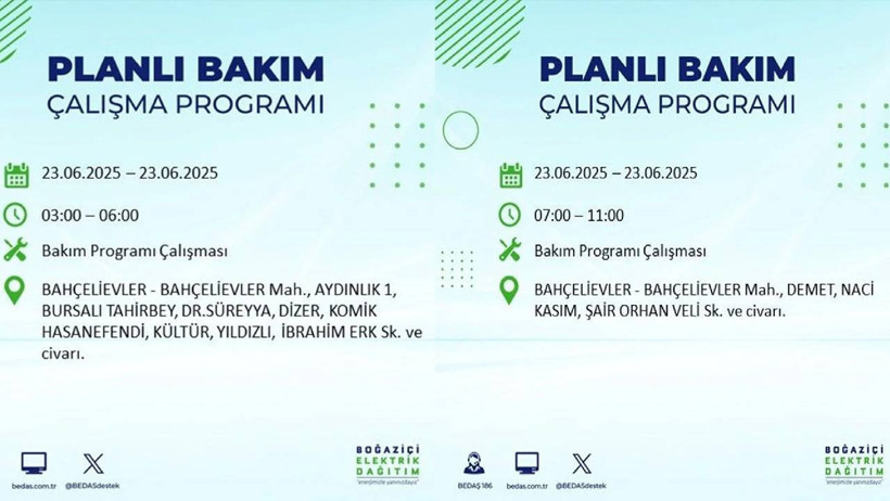 İstanbul'da Büyük Elektrik Kesintisi: BEDAŞ Duyurdu! İşte 23 Haziran İlçe İlçe, Mahalle Mahalle Elektrik Kesilecek Yerler - Resim : 7