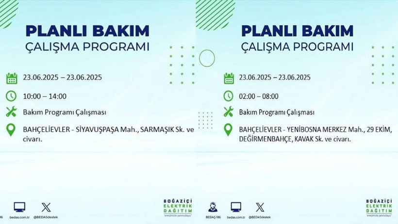 İstanbul'da Büyük Elektrik Kesintisi: BEDAŞ Duyurdu! İşte 23 Haziran İlçe İlçe, Mahalle Mahalle Elektrik Kesilecek Yerler - Resim : 8