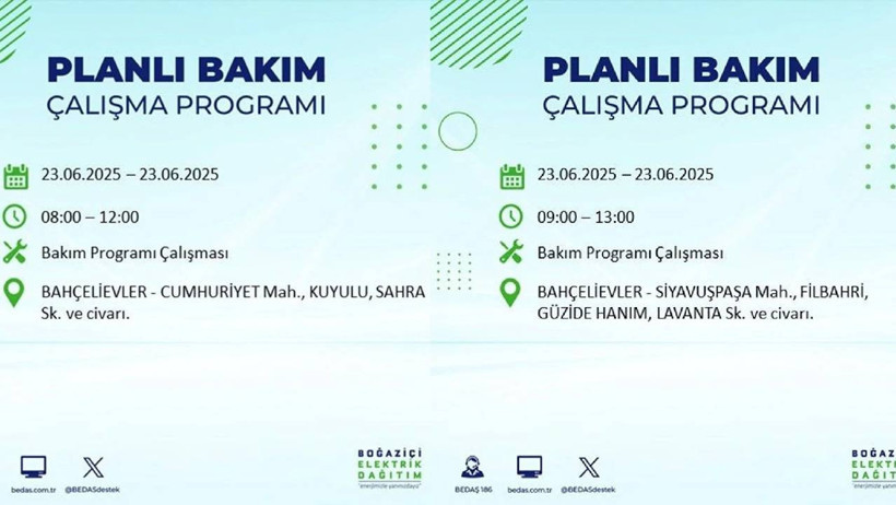İstanbul'da Büyük Elektrik Kesintisi: BEDAŞ Duyurdu! İşte 23 Haziran İlçe İlçe, Mahalle Mahalle Elektrik Kesilecek Yerler - Resim : 9