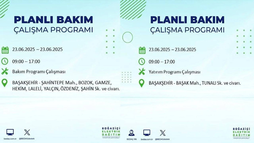 İstanbul'da Büyük Elektrik Kesintisi: BEDAŞ Duyurdu! İşte 23 Haziran İlçe İlçe, Mahalle Mahalle Elektrik Kesilecek Yerler - Resim : 12