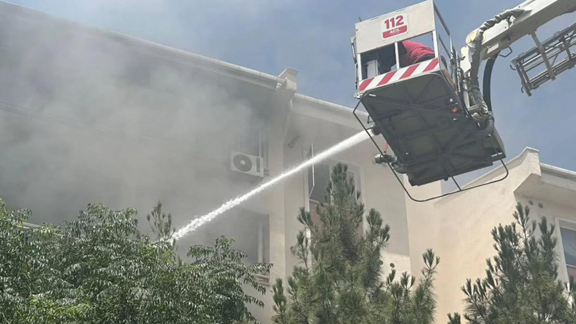 Diyarbakır'da Apartman Dairesinde Yangın - Resim : 1