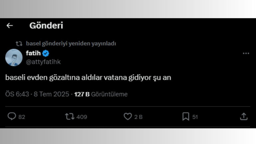 'Basel' İsmiyle Tanınan Bekir Aslan Yeniden Gözaltına Alındı - Resim : 1