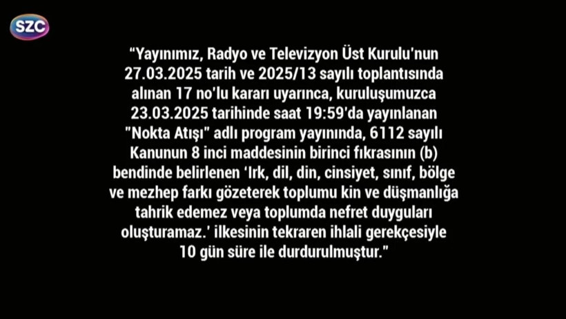 Sözcü TV 10 Gün Süreyle Karartıldı - Resim : 2