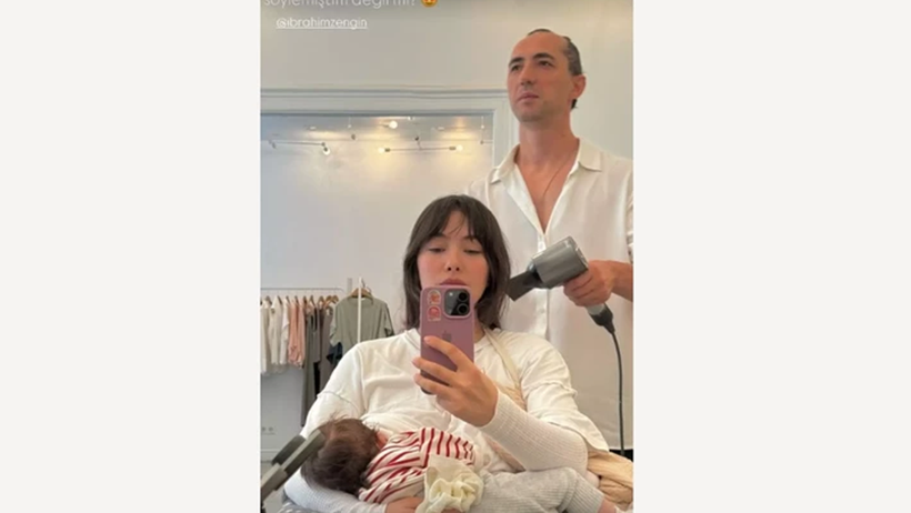 Neslihan Atagül’den Oğlu ile Aylar Sonra Yeni Poz! Aziz Bebek Herkesin Yıldızı Oldu - Resim : 1