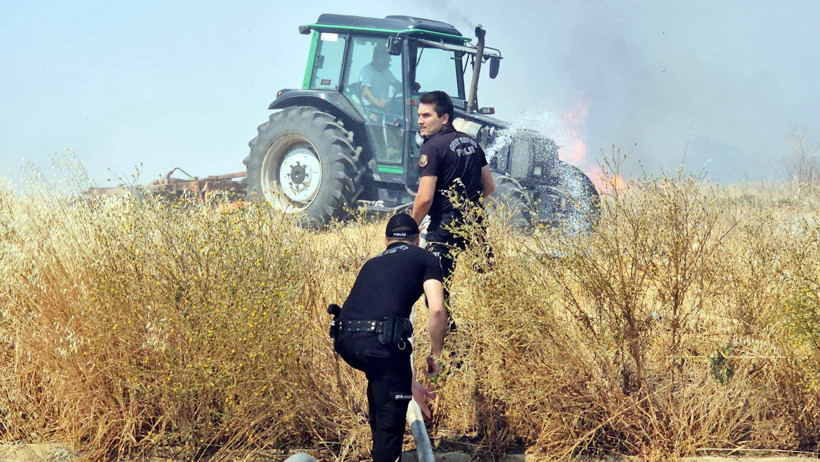 Edirne'de Korkutan Yangın! Dumanlar Kazaya Neden Oldu - Resim : 4