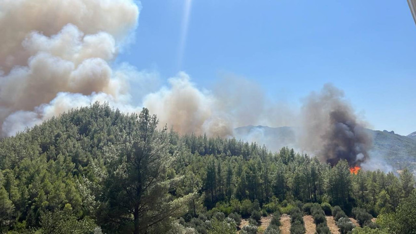 Orman Yangınları Yurdu Sardı! Biri Biterken Diğeri Başlıyor, Alevlerle Amansız Mücadele Gece Gündüz Sürüyor - Resim : 1