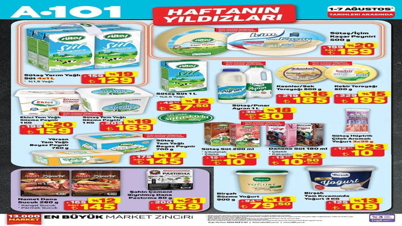 A101 Gemileri Yaktı! 10 TL ve Üzeri Alışverişlerde O Ürünlerde Yüzde 50 İndirim Başladı: A101 4-7 Ağustos 2025 Kataloğu - Resim : 2