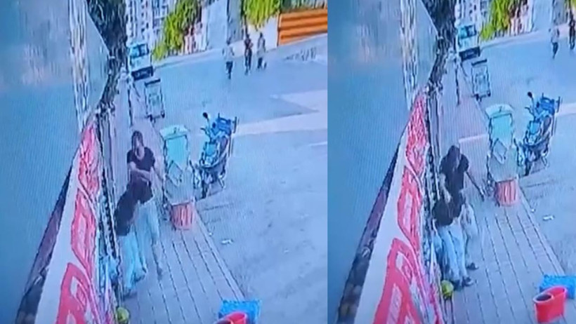 Gece Bekçisi Siparişi Beğenmedi, Çocuğu Darbetti! Skandal Şiddet Kamerada - Resim : 1