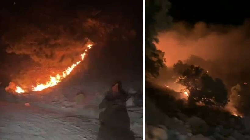 Denizli'deki Yangından Şoke Eden Görüntüler! Yangını O Büyüttü... Kimse Engel Olamadı - Resim : 1