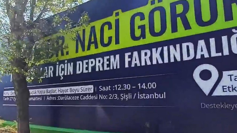 Şişli’de Deprem Toplanma Alanına Gökdelen! Mühürlenen İnşaatta Çalışmalar Sürüyor, Afişlerde Naci Görür’ün İsmi Var - Resim : 2