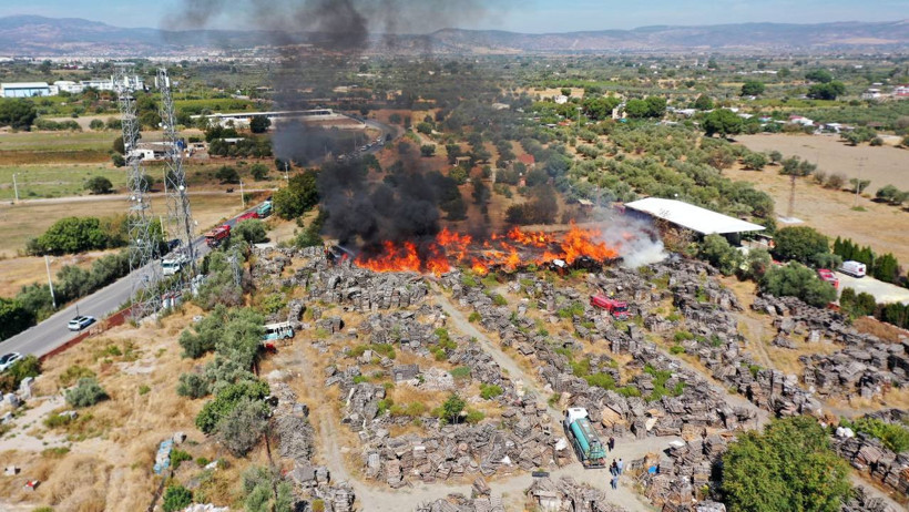 Azot Tankı Patladı, Ortalık Cehenneme Döndü! Alevler Meyve Ağaçlarına Sıçradı - Resim : 3