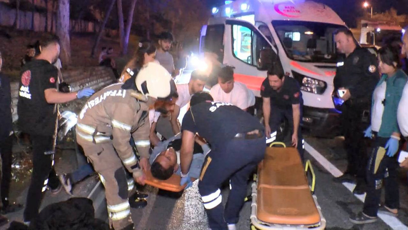 Esenler’de Gece Yarısı Can Pazarı: Otomobil Takla Atıp Alev Aldı, 5 Kişi Yaralandı - Resim : 3