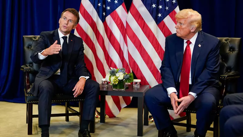 Trump ve Macron Arasında Tansiyon Yükseldi! Dünya Bu Fotoğrafı Konuşuyor, BM Genel Kurulu'na Damga Vuran Tartışma - Resim : 3