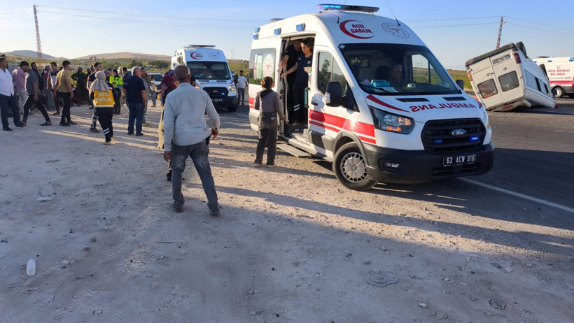 Şanlıurfa’da İşçi Servisi Devrildi! Çok Sayıda Yaralı - Resim : 1