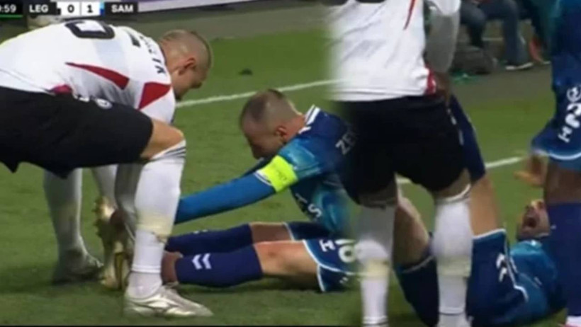 Yenilgiyi Hazmedemeyince Olanlar Oldu! Avrupa Ligi’nde Türk Futbolcuya Olay Hareket - Resim : 1