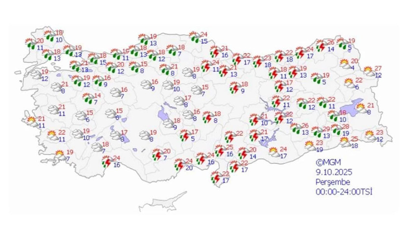 Meteoroloji Uyardı: 4 İlde Turuncu, 16 İlde Sarı Alarm!  Sağanak, Dolu, Hortum... Hepsi Birden Geliyor - Resim : 4