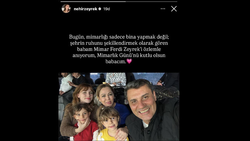 Nehir Zeyrek’ten Babası Ferdi Zeyrek İçin Yürek Burkan Paylaşım: 'Kutlu Olsun Babacım' - Resim : 1