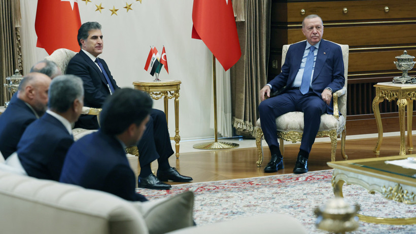 Cumhurbaşkanı Erdoğan ile Barzani Görüştü - Resim : 1