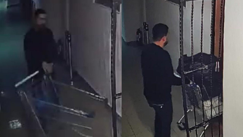 Büyükçekmece Adliyesi’ndeki Soygun Görüntüleri Ortaya Çıktı! Market Arabasıyla Hırsızlık Kamerada - Resim : 1