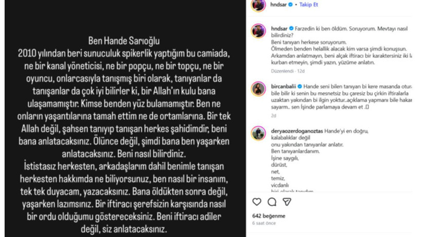 Hande Sarıoğlu Tek Tek İsim Vererek İsyan Etti: Mehmet Akif Ersoy, Fatih Altaylı, Selçuk Tepeli, Kürşad Oğuz... - Resim : 1