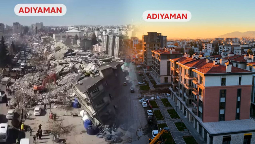 'Asrın Felaketi'nin Yaraları Sarılıyor! Yıkımdan Umuda Yolculuk... İşte Deprem Bölgesinin Öncesi ve Sonrası - Resim : 2