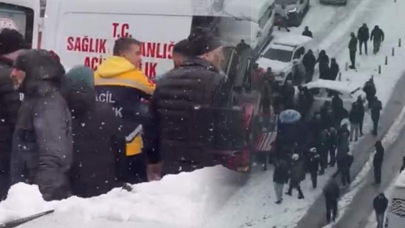 Kağıthane’de Dehşet Anları: Kayan Kamyonet Kar Topu Oynayan Çocuklara Çarptı - Resim : 3